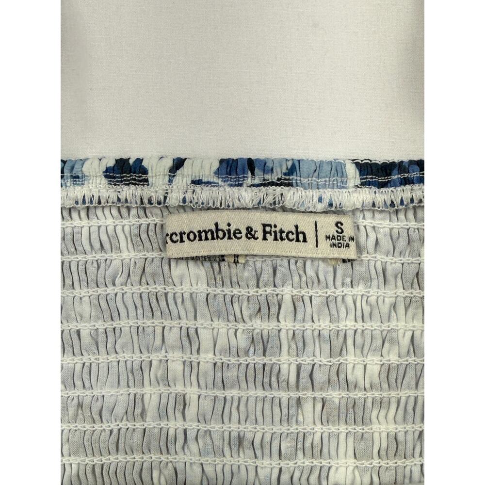 Abercrombie & Fitch Emerson Blue Floral Short Dress Size S - Picture 3 of 13